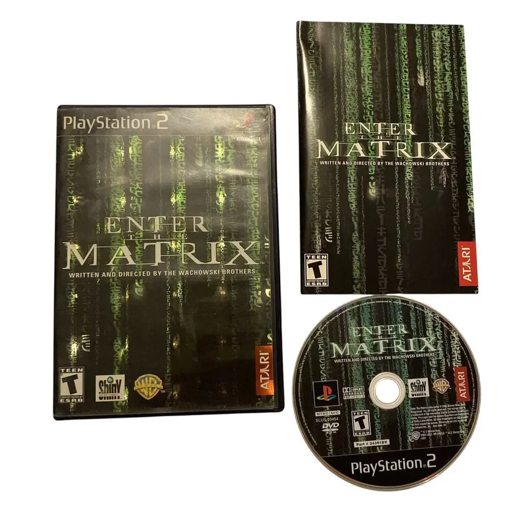 Enter the Matrix (Sony PlayStation 2, 2003) Complete with Manual